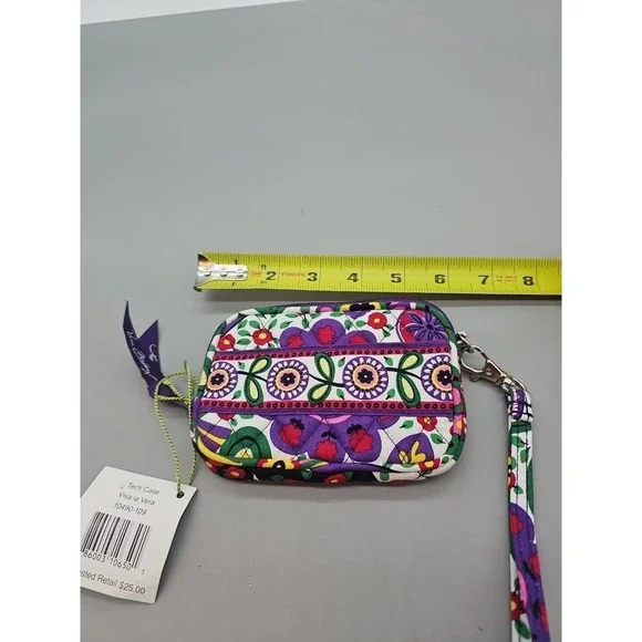 Vera Bradley Viva La Vera ID/ Coin Purse Floral New - Picture 3 of 5